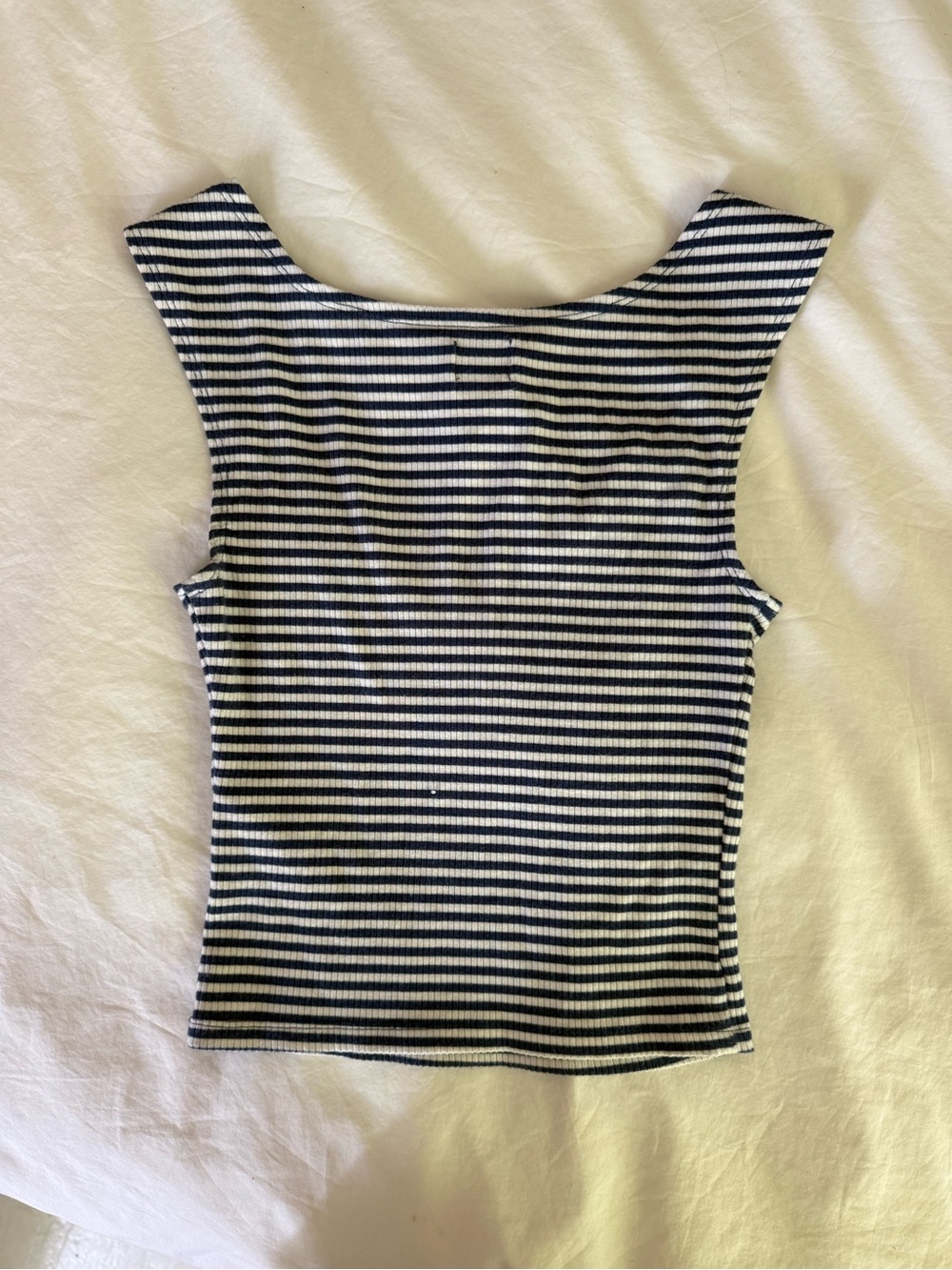 Urban Outfitters BDG Blue & White Striped Square-Neck Tank - Picture 4 of 4